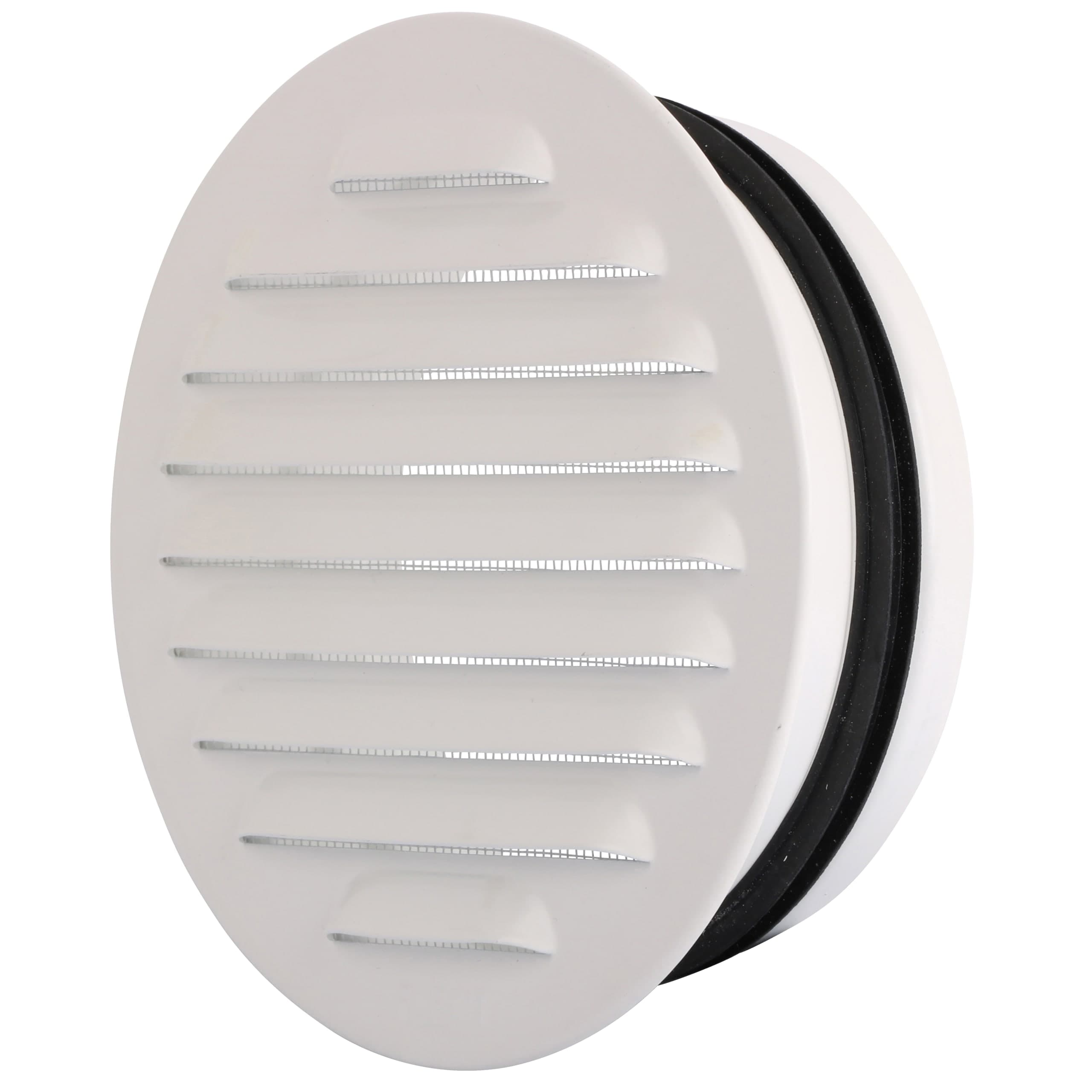 Flexit Round grille in steel with spigot and gasket
